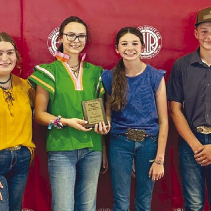 5th Place Senior Team: Rheagan Karisch, Tatum Fritsch, Laramie Laake, and Holden Holub.