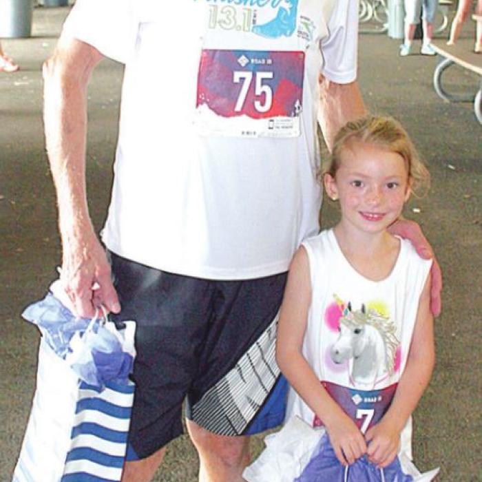 Most Seasoned 5K Participant w/Youngest 5K Participant: Lee Miksch who is 85 (what an inspiration!) &amp; Cadence Beane who is 5.