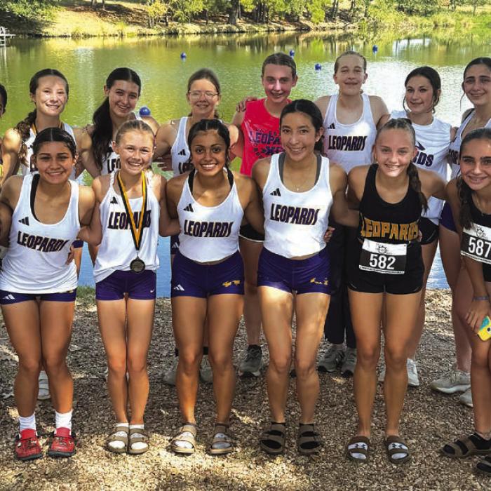 The La Grange girls cross country team ran at Camp Tejas last week.