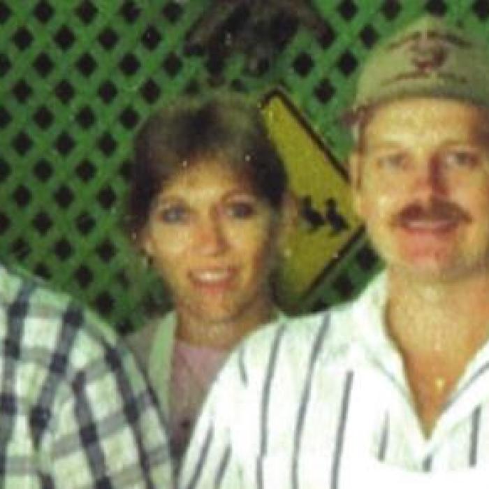This photo was taken around 1990 when 10 people worked the market – eight of them Prauses along with the late pitmaster Monroe Schubert and Dennis Ahlschlager.