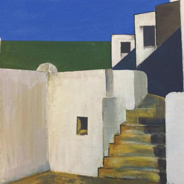 Indian Lodge by Karen Bookout, Acrylic.