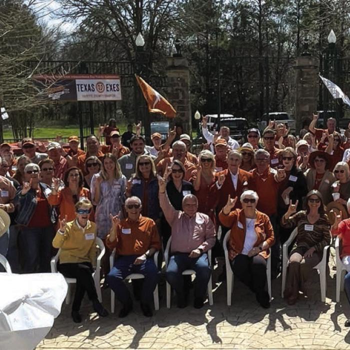 A group shot of the attendees at Saturday’s event at Festival Hill. Photo by Tony Jones