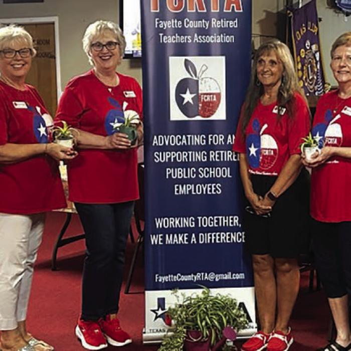The 2026-2027 Fayette County Retired Teachers Officers. Pictured left to right are: Chris Morrison, Treasurer, Terri Wagner, Secretary, Peggy Halamicek, President, Melanie Mica, TRTA District 13 First Vice President, Marian Tajchman Second Vice President, and Lisa Slinkard, First Vice President