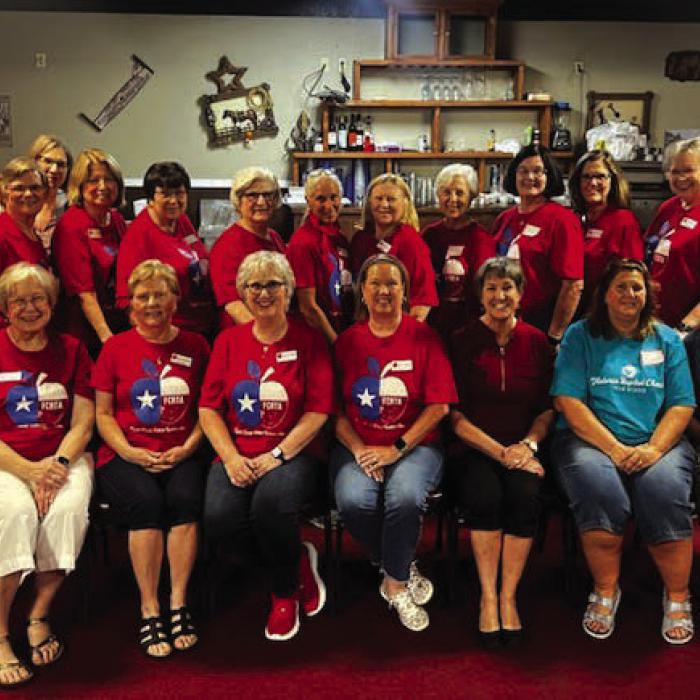 The attendees at the June meeting of the Fayette County Retired Teachers Organization.