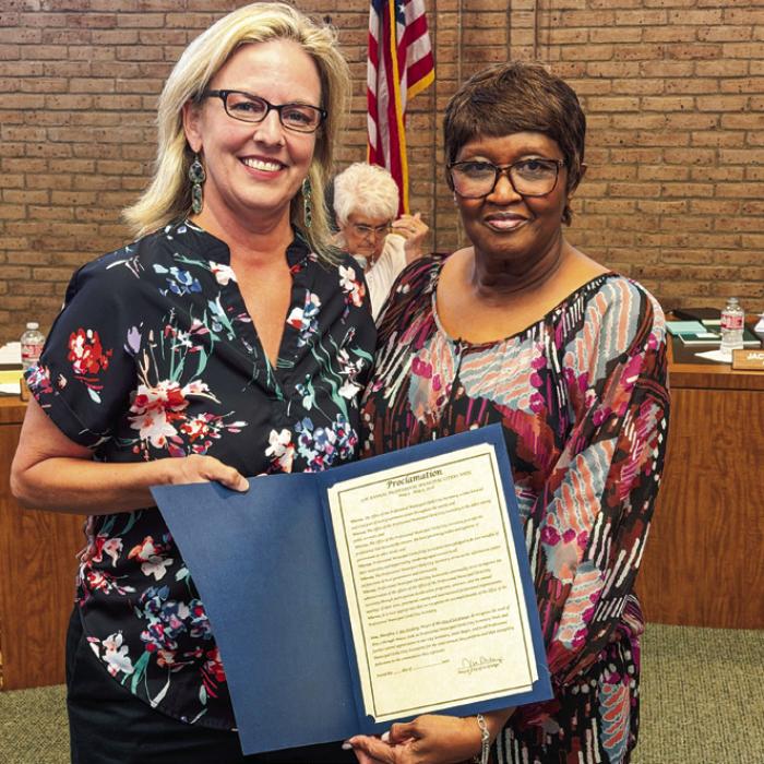 Bayer Recognized for Service to the City