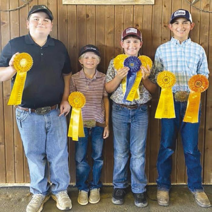 5th Place Junior Team: Rilan Karisch, Joe Carrales, Hudson Holub, and Dylan Zweschper.
