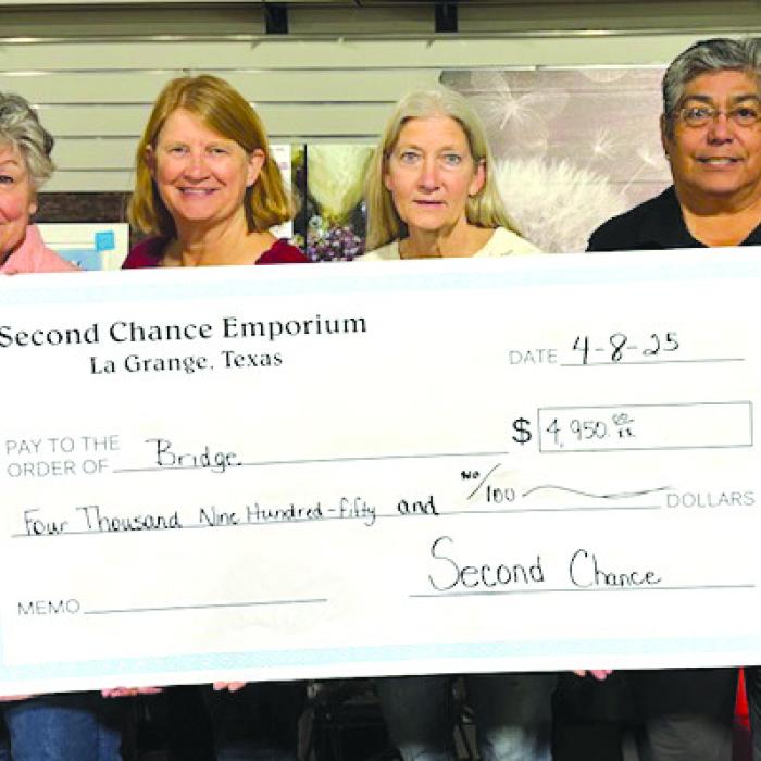 Second Chance Donates to DAR, BRIDGE