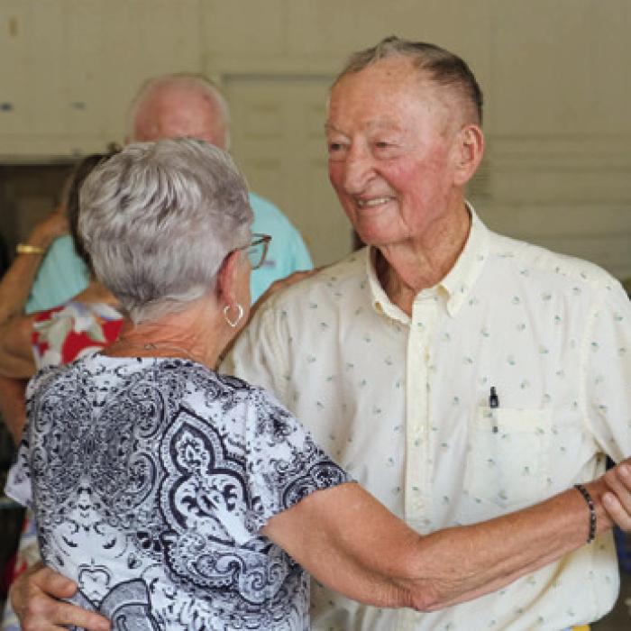 Dancers filled the pavilion throughout the day at the Praha Picnic on Tuesday, which featured music by three bands: The Praha Brothers, Red Ravens and Mark Halata and Texavia. Photos by Andy Behlen