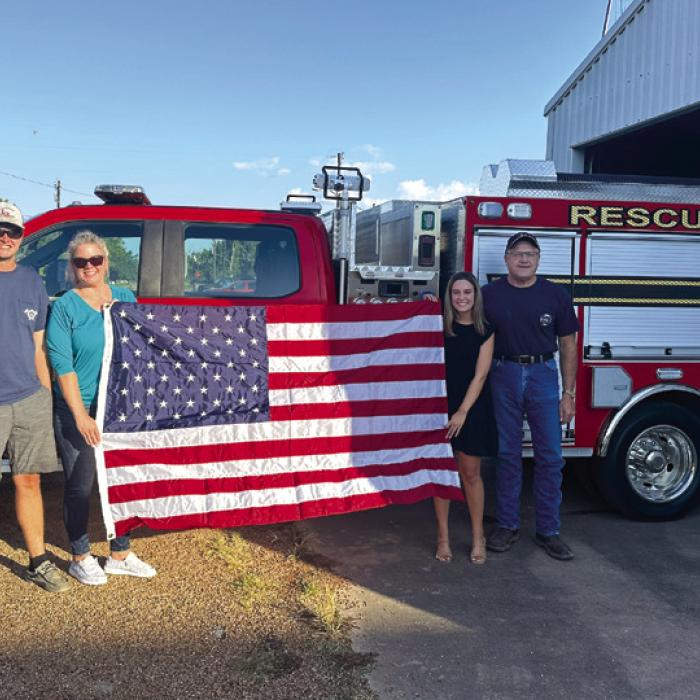 WoodmenLife Donates Flag to Ellinger VFD