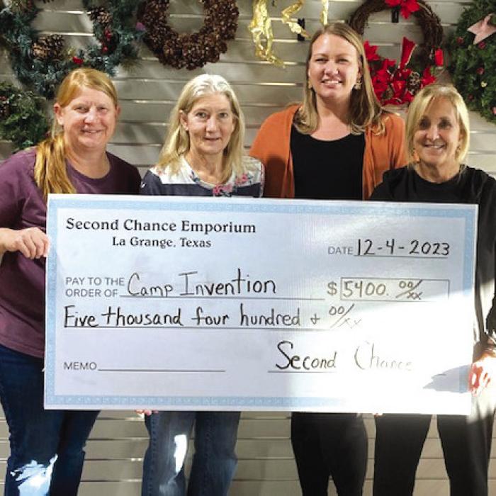 Second Chance Donates to Camp Invention