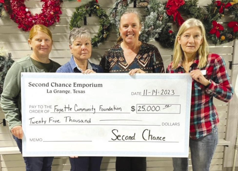Second Chance Donates to ACCSS Program