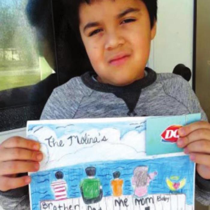 David Molina, son of Yesenia and Alejandro Molina.