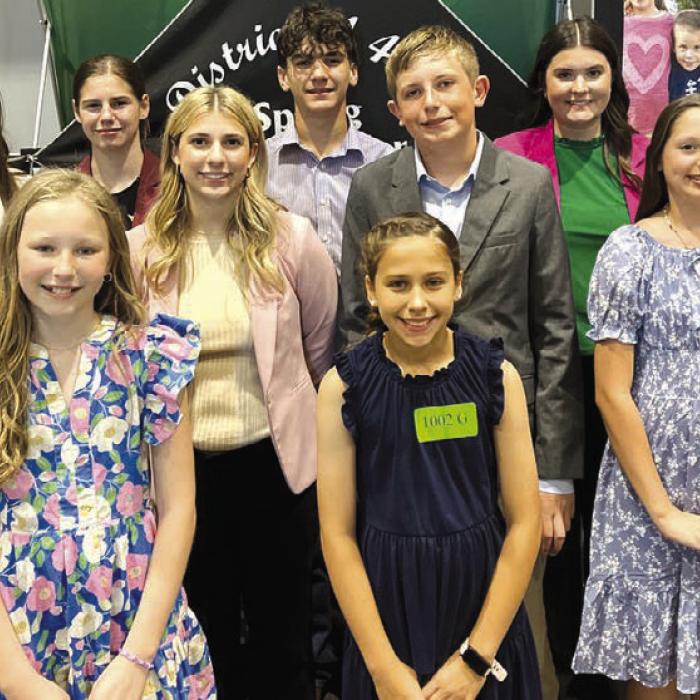 Pictured front from left: Langley Murphy and Emery Fricke; middle row: Connor Fricke, Addison Faske, Kaden Raabe, and Adalyn Emmel; back row: Elena Supak, Makenna Emmel, Roan Willrich, Madeline Willrich and Logan Poncik.