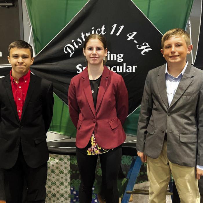 Intermediate CDM: Connor Fricke, Mackenna Emmel, and Kaden Raabe.