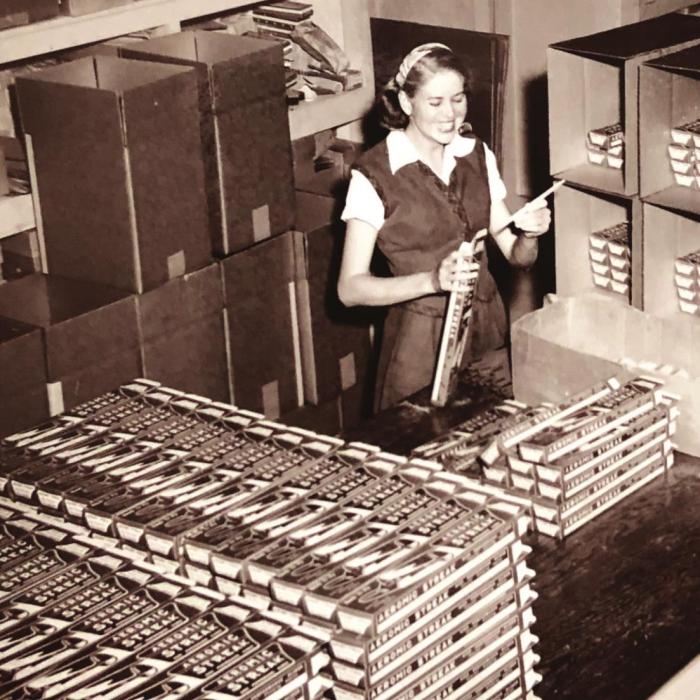 One of the first employees Victor and Joe Stanzel hired to assemble their innovative flying products was Evelyn Ripper. She calls the brothers “very fine men.”