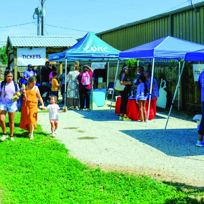 Hundreds of kids got most of the school supplies they will need this year thanks to the Back 2 School Festival hosted Saturday by Tejas Healthcare in La Grange. Photo by Andy Behlen