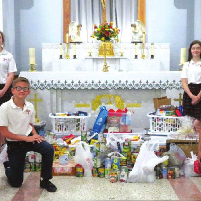 St. Rose Gives to Pantry and Family Crisis