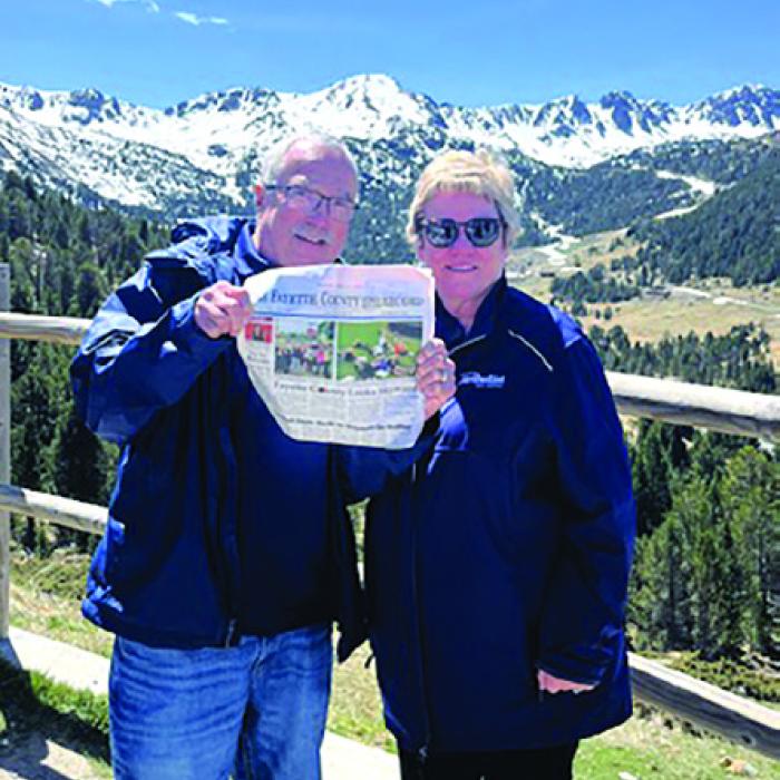 Jim and Jane Malik of West Point (above, left) recently traveled to Europe starting in Barcelona and visiting two of Europe’s smallest countries, Andorra (above, right) and Liechtenstein. They also traveled to Zurich and Munich, and they ended the trip in Prague and Brno with a Jim Malik family reunion (below).