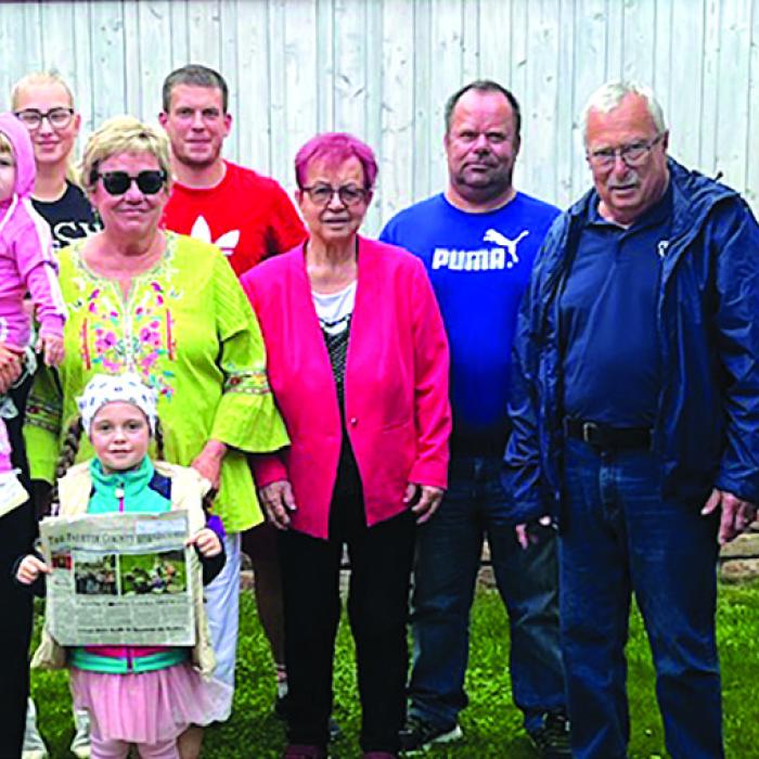 Jim Malik family reunion photo in the Czech Republic.