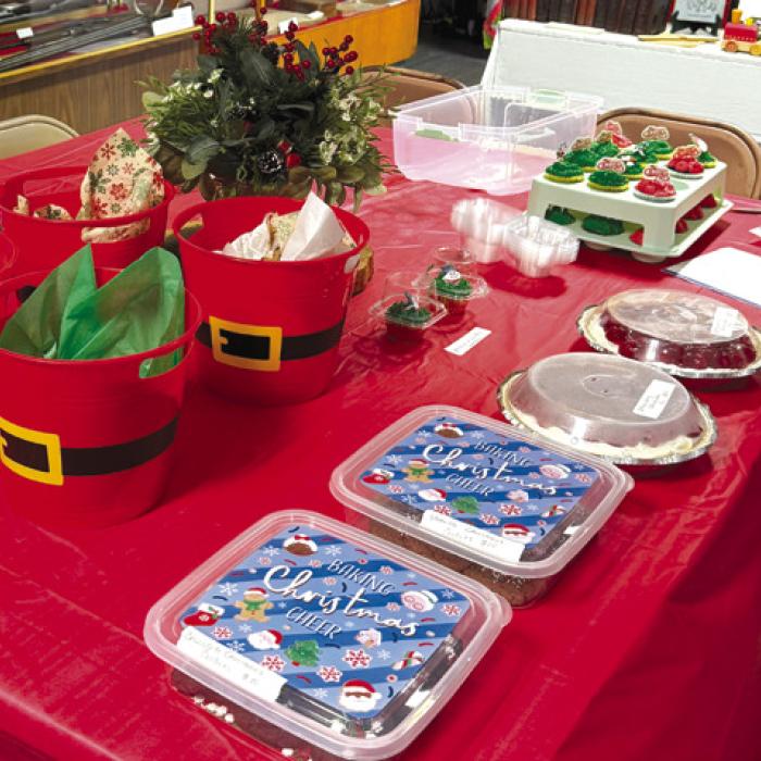 Just a few of the goodies at the Muldoon Museum Christmas bakery sale.