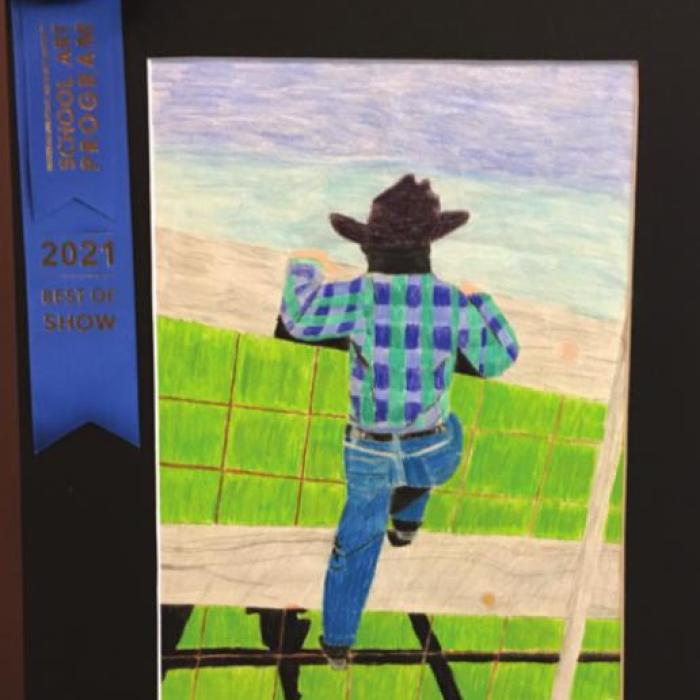 LGISD Western Art Advances to Houston Rodeo Show
