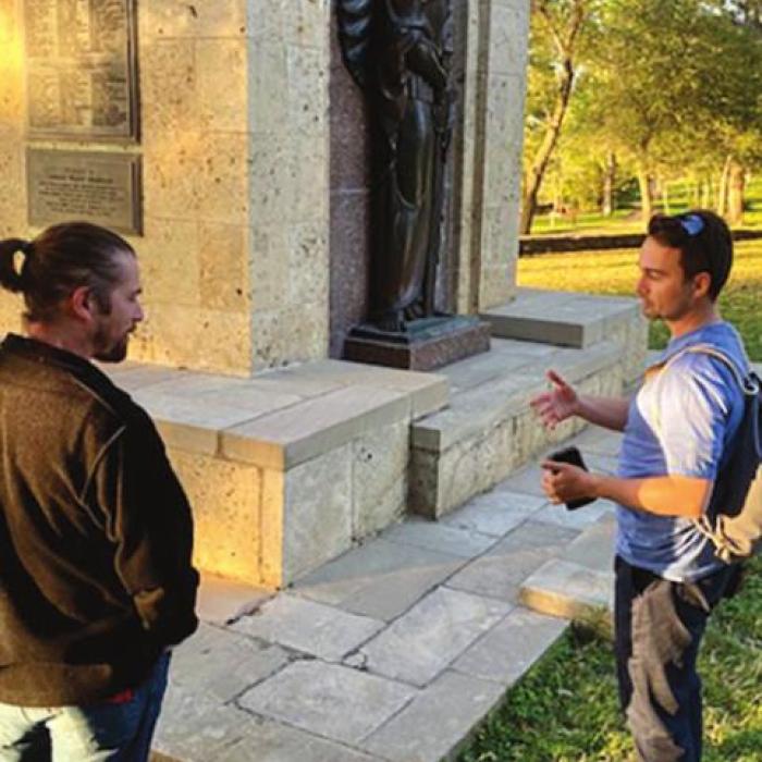 Czech Embassy Visitor Enjoys Time in La Grange