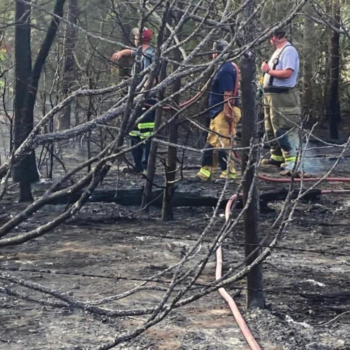 Firefighters from Flatonia and Schulenburg battled about a halfdozen grass fires that started along Interstate 10 on Sunday.