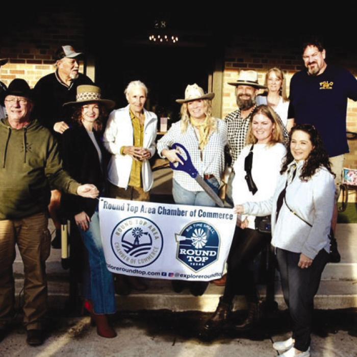 The Round Top Area Chamber of Commerce held a ribbon cutting at Sown With Seed. Photo by Emil Knodell