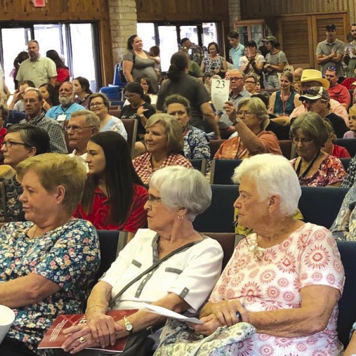 Camp Lone Star had a good crowd Sunday at their annual BBQ meal and fundraising auction.