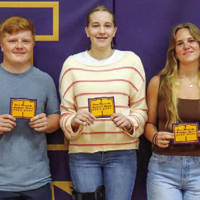 Class of 2028 Recipients, left to right: Lillian Carey, Grady Kocian, Mylah Blaschke, Nora Hunt, Audrey Green.