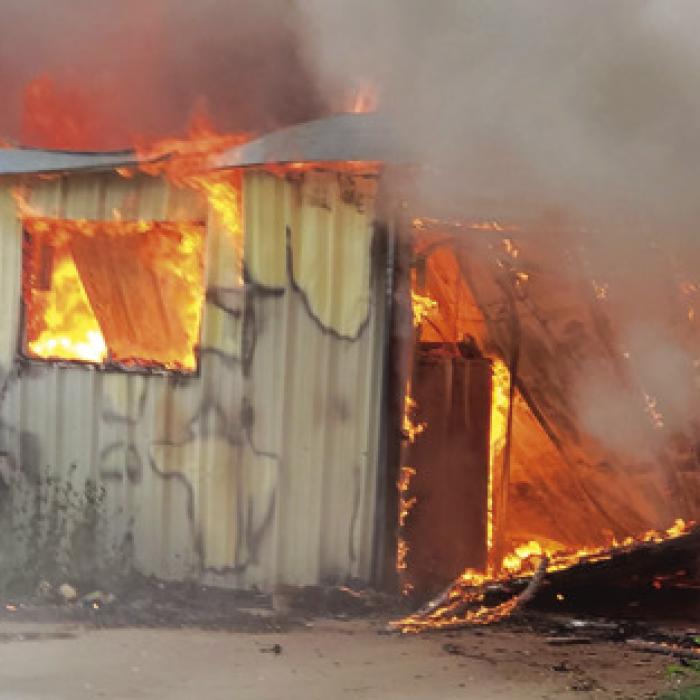 Structure a Total Loss from Fire