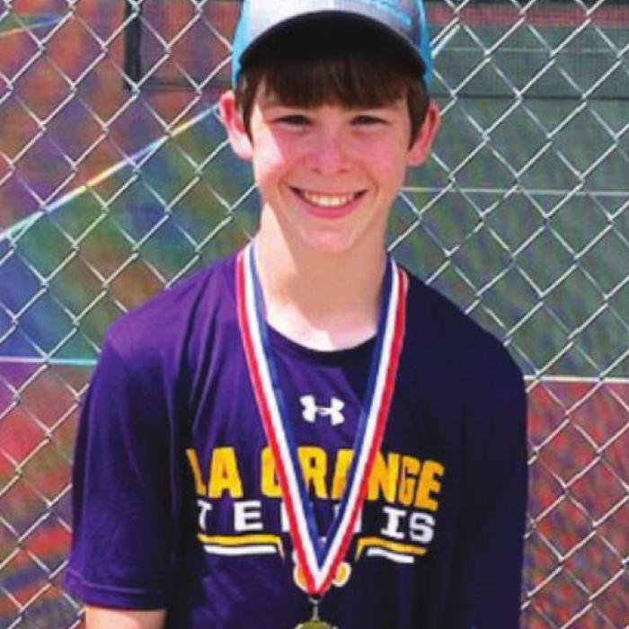 Cordale Knapik 1st Place A Boys Singles.