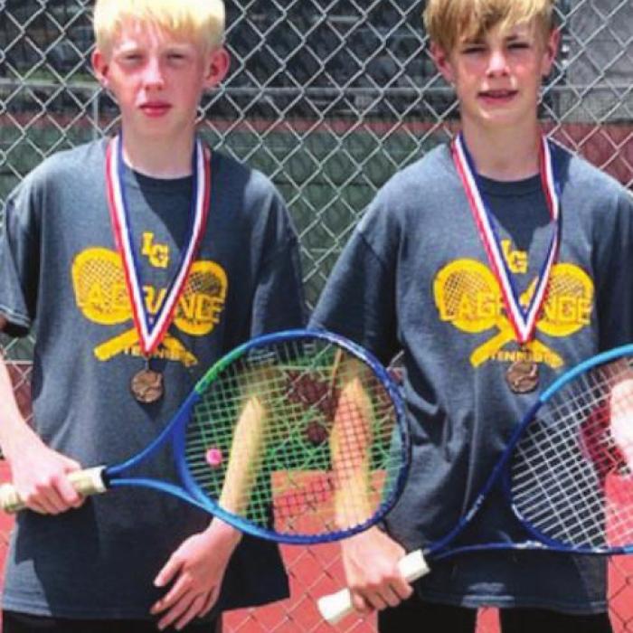 Kaleb Hensley and Sammy Hernandez-3rd Place 7th Grade A Boys Doubles.