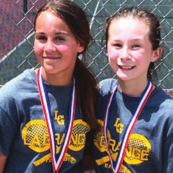 Clara Bundick and Eleanor Carey-3rd Place A Girls Doubles.
