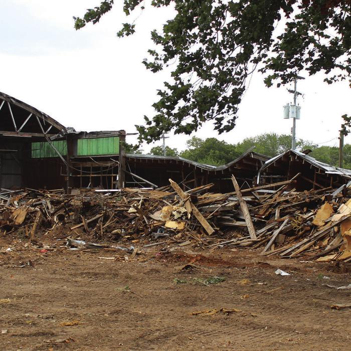 Encore Cabinet  Building Being  Demolished