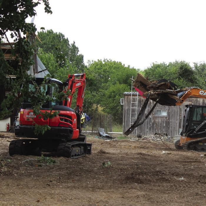 Encore Cabinet  Building Being  Demolished