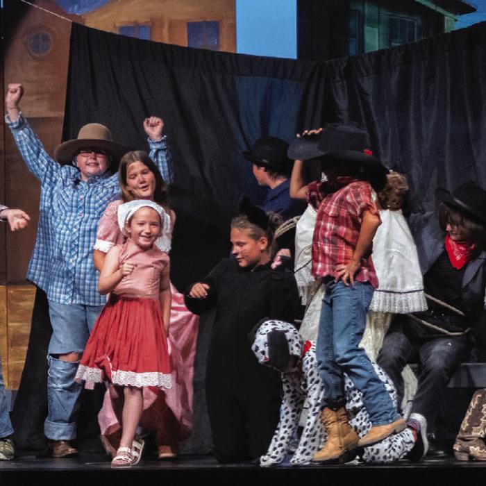 Photos by Meadow Taylor-Marklin The final scene of the last week’s Fayette County Community Theatre student production “Abandoned Way Out West.”