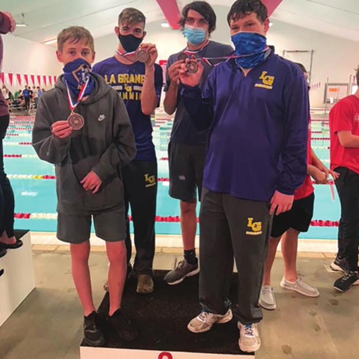 LHS Swimmers Make a Big Splash at the District Meet