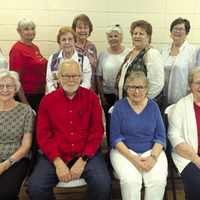 Officers front from left: Vice President Marilyn Spillane, President Phil Oestreich, Secretary Helen Oestreich, Treasurer Liz Tannler; back row: Becky Snyder, Peggy Pfeiffer, Mary Vasek, Dana Sternadel, Paula Luther, Carol Svrcek, Janet Moerbe, Larry Jackson.