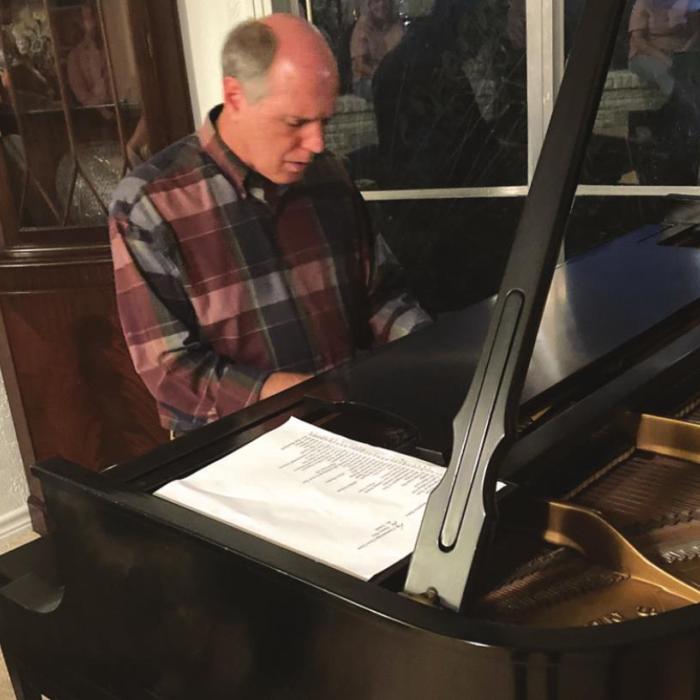 Rick Rowley on the piano.