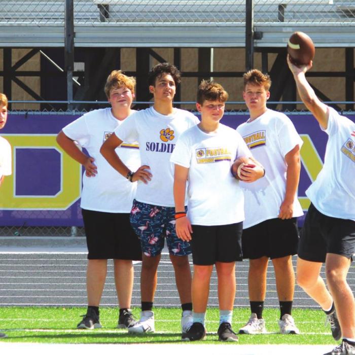 Leps Host Youth Football Camp