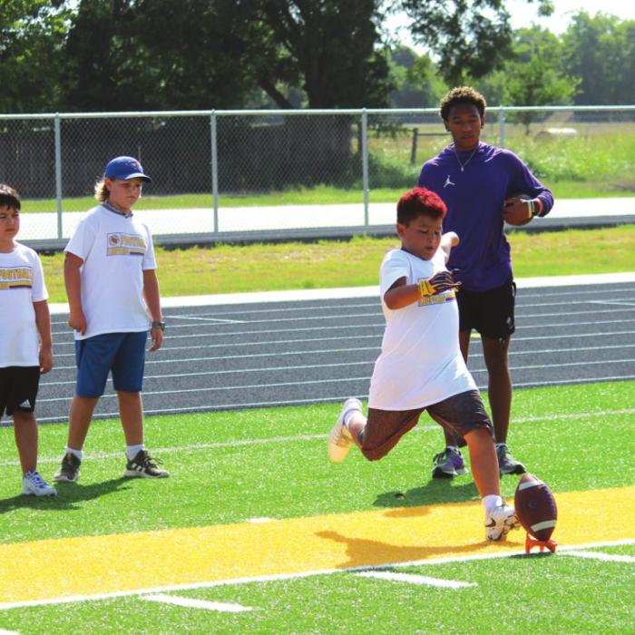 Leps Host Youth Football Camp