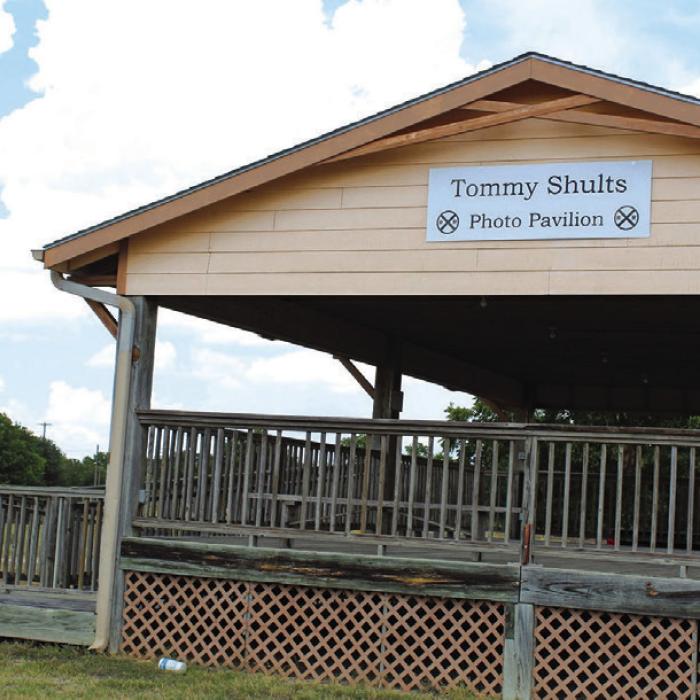 The Tommy Shults Photo Pavilion in Flatonia.