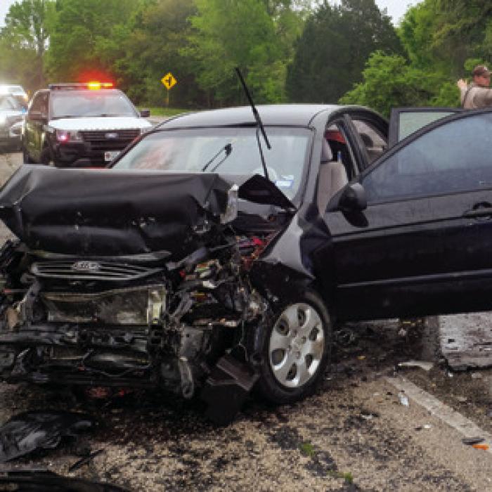 Wreck on Highway 159