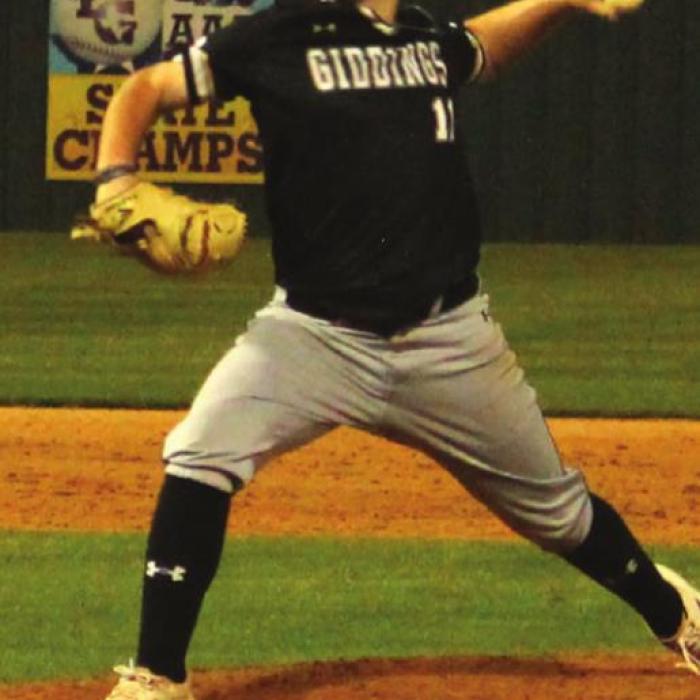 Giddings’ Corbin Dube was one out away from throwing a nohitter Friday.