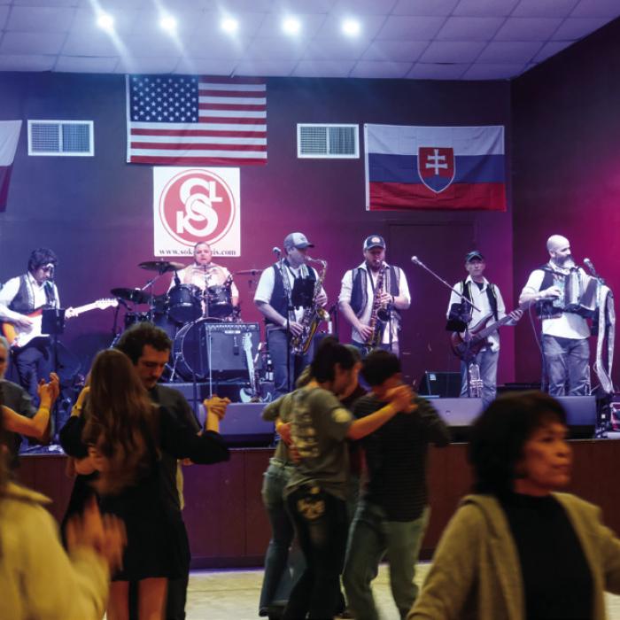 The Ennis Czech Boys on stage at the Ennis Czech Music Festival last weekend. Photo by Andy Behlen