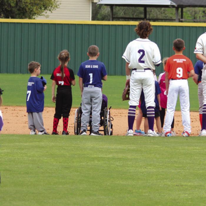 The National Anthem before Wednesday’s game.