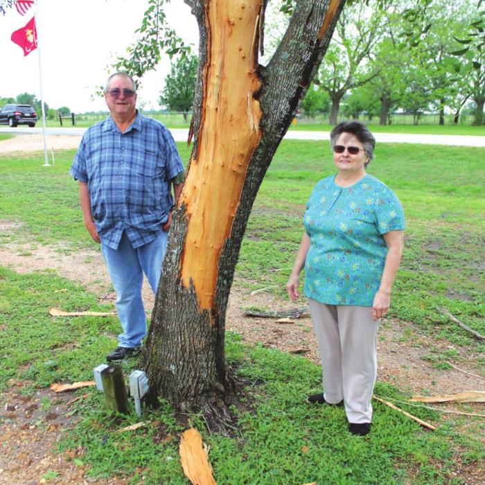 Lightning, Rain Pounds Fayette County