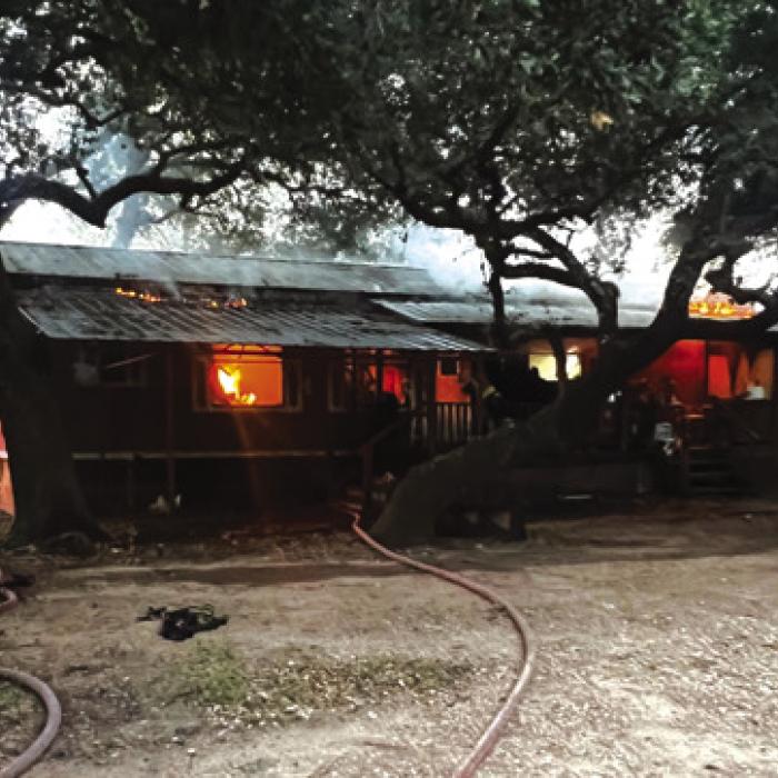 House Fire Outside LG