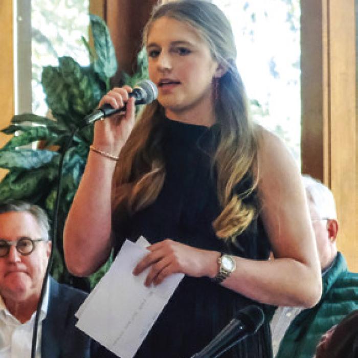 Reagan Moreau, speaking on behalf of her father Craig Moreau
